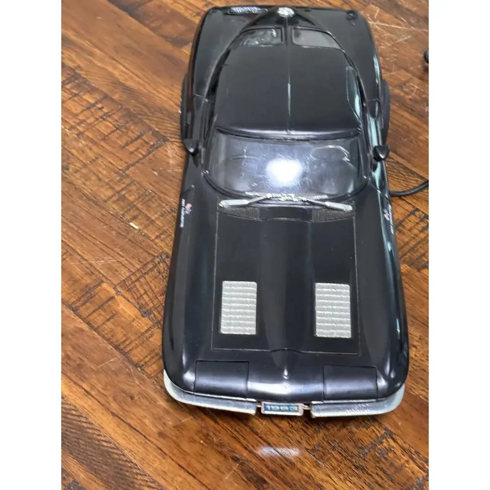 1986 New Bright Black Chevrolet Chevy 427 Corvette Stingray RC Toy Model Car